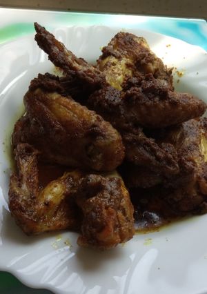 Una foto de Alitas especiadas al microondas