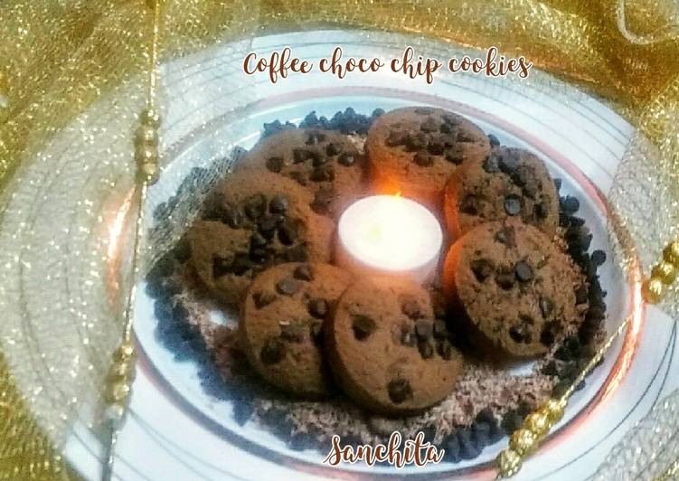Simple Way to Prepare Quick Coffee choco chip cookies