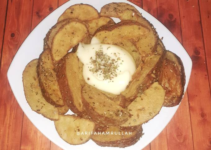 Bagaimana Membuat Potato Wedges, Enak Banget