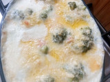 Brócoli con salsa blanca