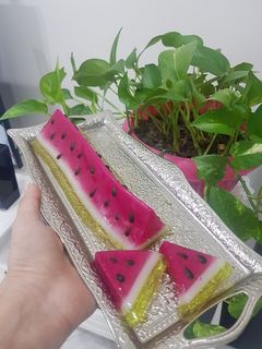 عکسی از دستور ژله هندوانه برای یلدا