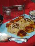 Tabrizi advieh polow (pilaf)