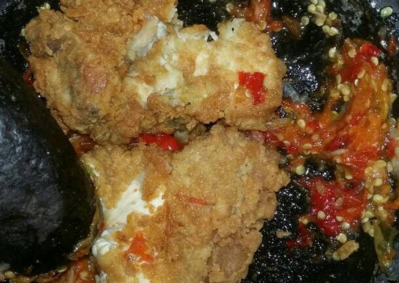 Ayam geprek kekinian