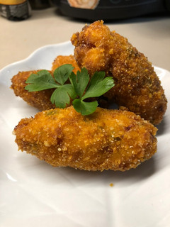 Una foto de Croquetas de espárragos trigueros y jamón ibérico