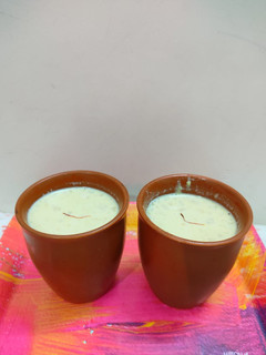 A picture of Kesar Badam Milk.
