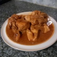 A picture of Inlaws chicken stew.