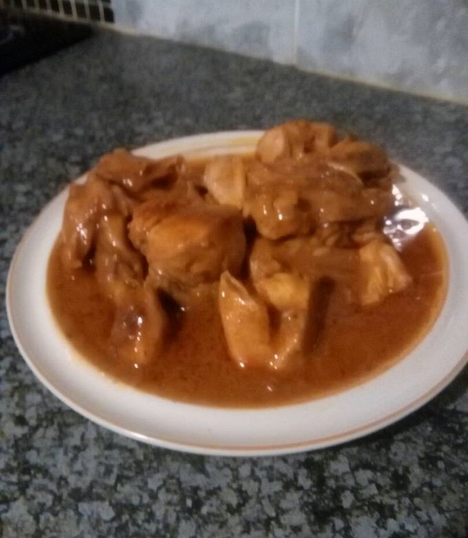 A picture of Inlaws chicken stew.