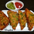 Spinach Bread Pakoras