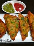 Spinach Bread Pakoras