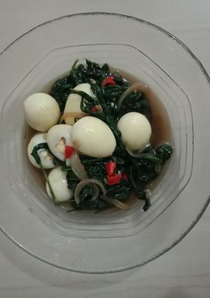 Foto resep Tumis kangkung-puyuh