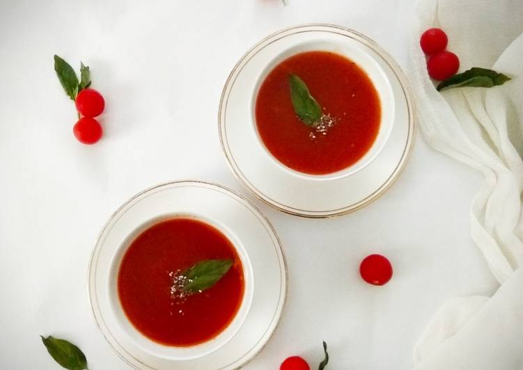 Steps to Make Super Quick Homemade Tomato Basil Soup