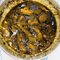 A picture of Palak gosht.
