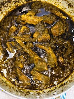 A picture of Palak gosht.