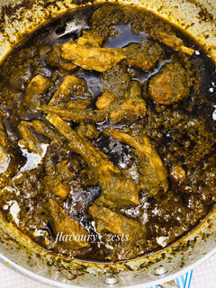 A picture of Palak gosht.