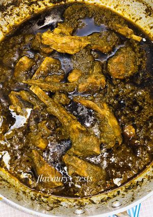 A picture of Palak gosht.