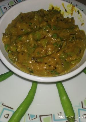 લીલા મરચા ની કટકી નું શાક રેસીપી મુખ્ય ફોટો