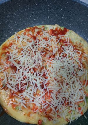Foto resep Pizza telur veggie