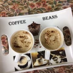 A picture of Espresso coffee like cafe style.