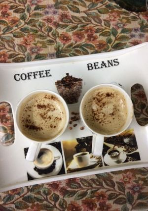 A picture of Espresso coffee like cafe style.