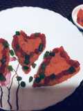 Heart shape spicy upma