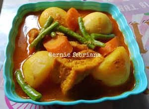 Foto resep Kari KTT BunTel (Kentang Tahu Telur Buncis worTel)