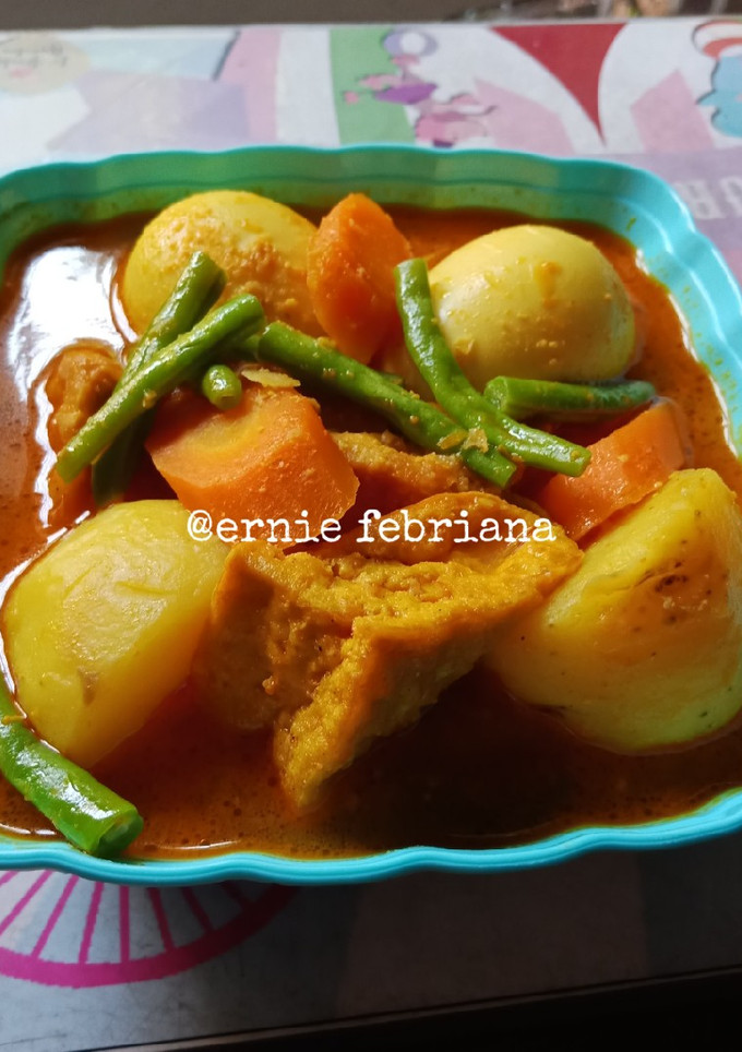 Foto resep Kari KTT BunTel (Kentang Tahu Telur Buncis worTel)
