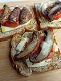 Tostadas de portobellos