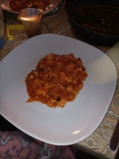 Una foto de Merluza con pisto