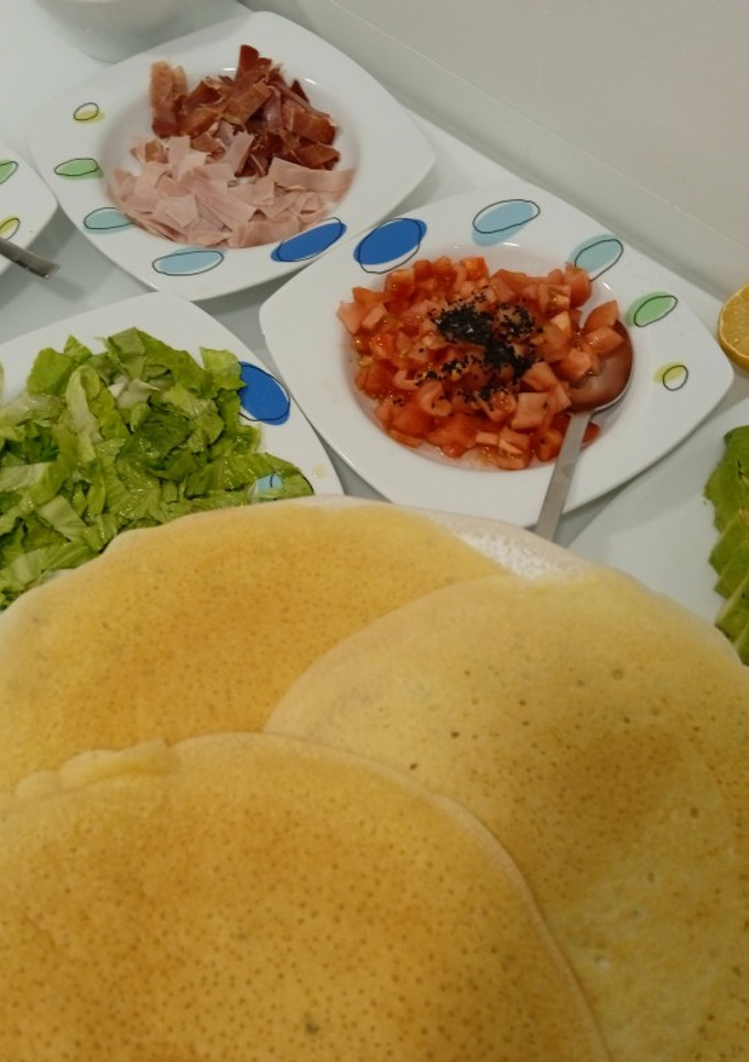 Una foto de Creps salados