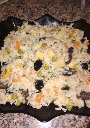 صورة لوصفة سلطة الرز