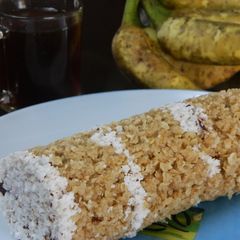 A picture of Oats Puttu (steamed Oats).