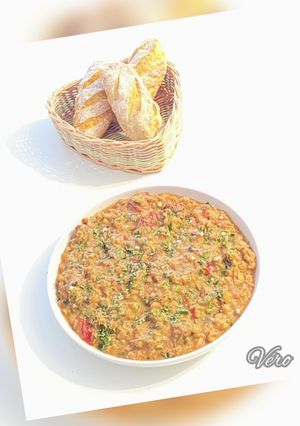 Une photo de Dahl de lentilles