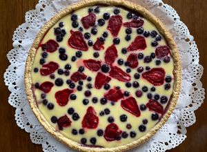 Una foto de Tarta de frutos rojos