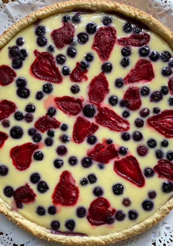 Una foto de Tarta de frutos rojos