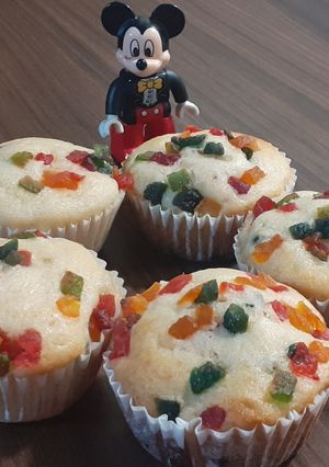 A picture of Tutti frutti muffins (eggless).