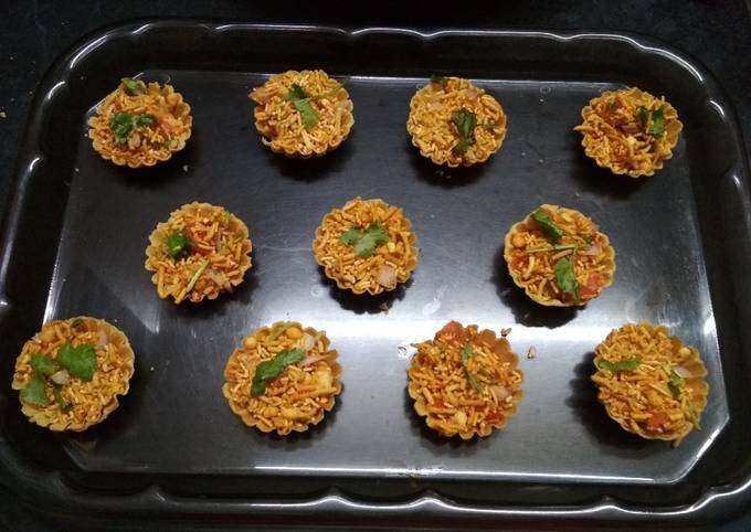 Steps to Prepare Ultimate Bhel canapes