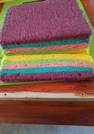 Foto resep Rainbow cake