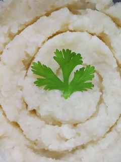 Una foto de Puré de coliflor