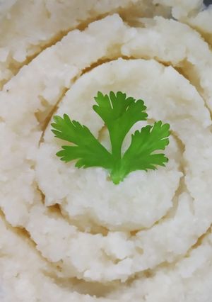 Una foto de Puré de coliflor