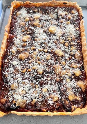 Une photo de Tarte giulietta presque comme à sète ! (tarte aubergines et tomates)