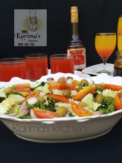 A picture of Mediterranean salad.