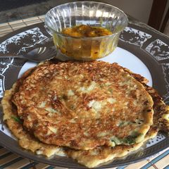 A picture of Panchratan Daal Cheela.