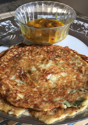 A picture of Panchratan Daal Cheela.