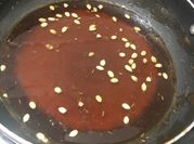 A picture of jaggery imli chutney