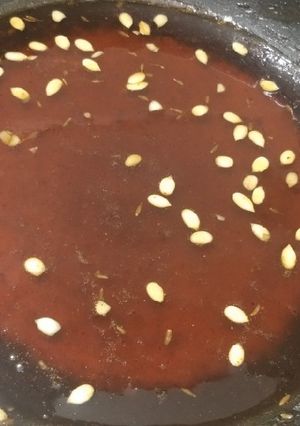 A picture of Imli chutney.