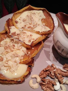 A picture of Malai malpua.