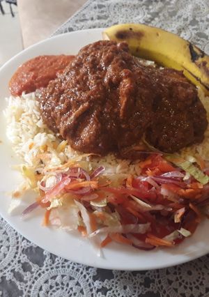 A picture of Chicken Biriani.