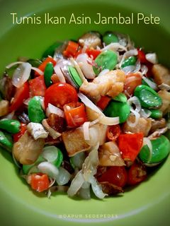 Foto resep Tumis Ikan Asin Jambal Pete