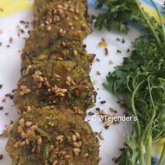 A picture of KOTHEMBHIR VADIShallow fried Maharashtrian Snack.