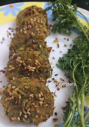 A picture of KOTHEMBHIR VADIShallow fried Maharashtrian Snack.
